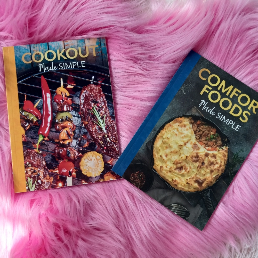 Set of easy follow cook books! Grill cookout & comfort foods made easy recipes!